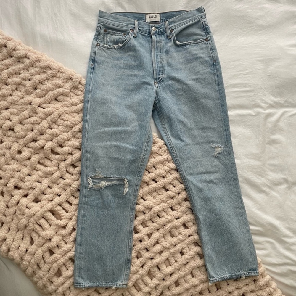 Agolde Riley High Rise Jeans - Picture 2 of 5